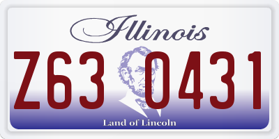 IL license plate Z630431