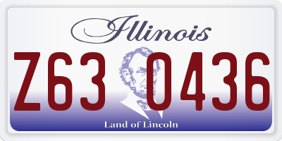 IL license plate Z630436
