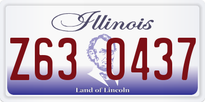 IL license plate Z630437
