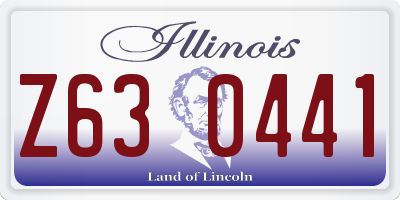 IL license plate Z630441