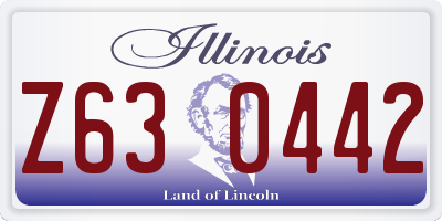 IL license plate Z630442