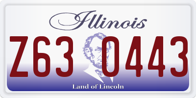 IL license plate Z630443