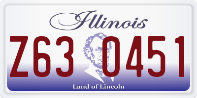 IL license plate Z630451