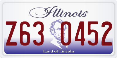 IL license plate Z630452