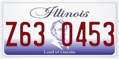IL license plate Z630453