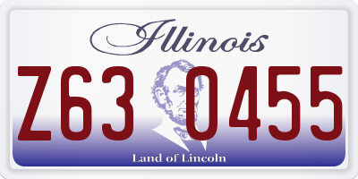 IL license plate Z630455