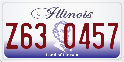IL license plate Z630457