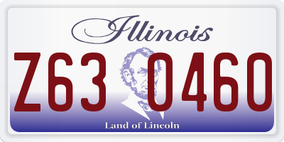 IL license plate Z630460