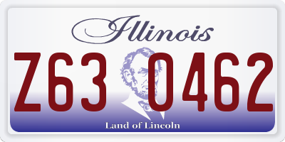 IL license plate Z630462