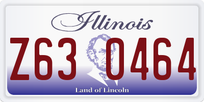 IL license plate Z630464