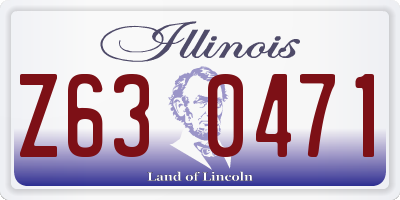 IL license plate Z630471