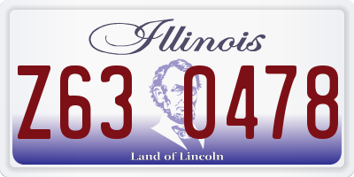 IL license plate Z630478