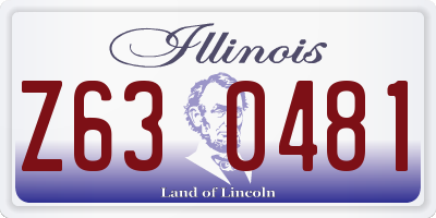 IL license plate Z630481