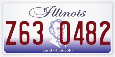 IL license plate Z630482