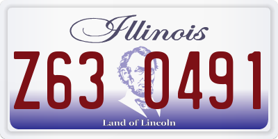 IL license plate Z630491