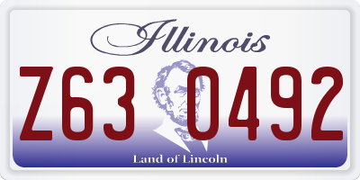 IL license plate Z630492