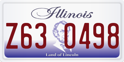 IL license plate Z630498