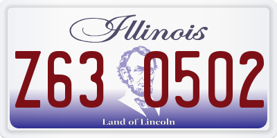 IL license plate Z630502