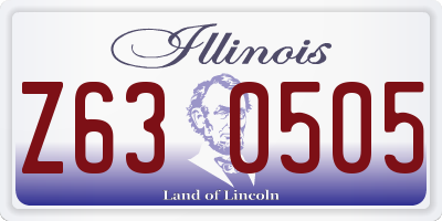 IL license plate Z630505