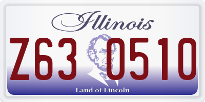 IL license plate Z630510