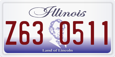 IL license plate Z630511