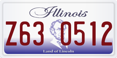 IL license plate Z630512