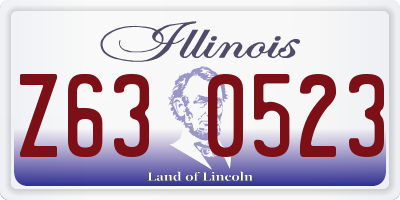IL license plate Z630523