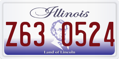 IL license plate Z630524