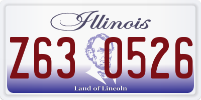 IL license plate Z630526
