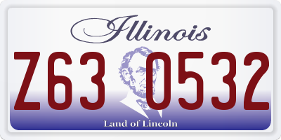 IL license plate Z630532