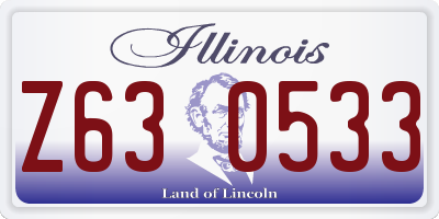 IL license plate Z630533