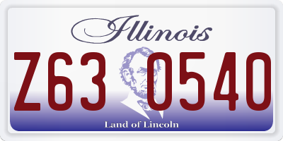 IL license plate Z630540