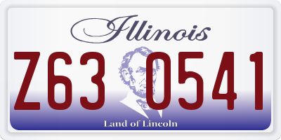 IL license plate Z630541