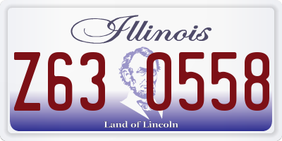 IL license plate Z630558