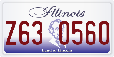 IL license plate Z630560