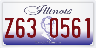 IL license plate Z630561