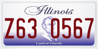 IL license plate Z630567