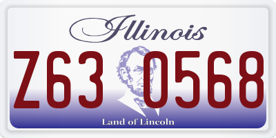 IL license plate Z630568