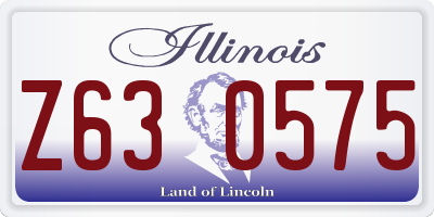IL license plate Z630575