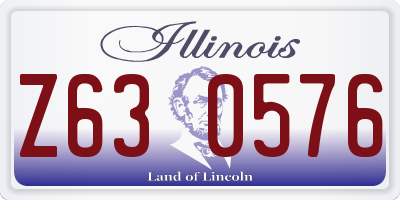 IL license plate Z630576