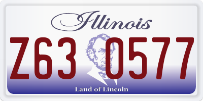 IL license plate Z630577