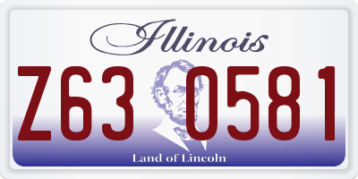 IL license plate Z630581
