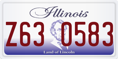IL license plate Z630583
