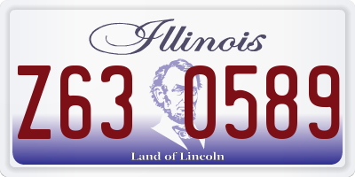 IL license plate Z630589