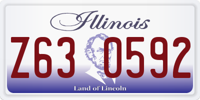 IL license plate Z630592