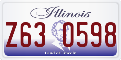 IL license plate Z630598