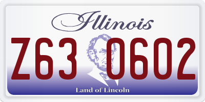 IL license plate Z630602