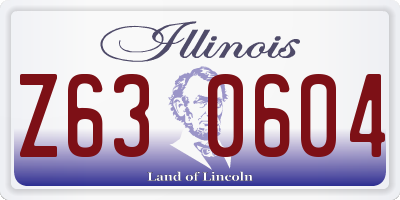 IL license plate Z630604