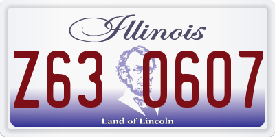 IL license plate Z630607