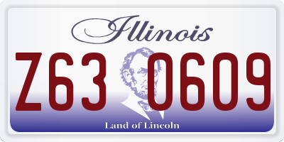IL license plate Z630609